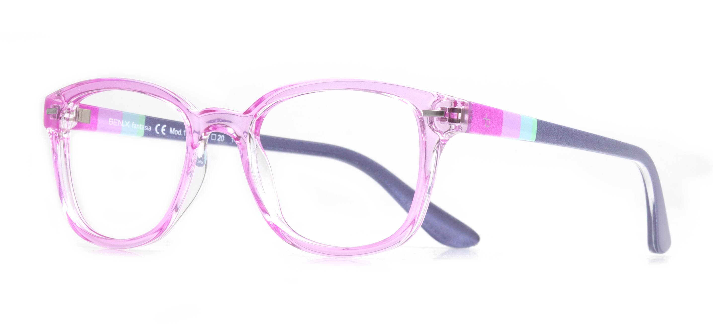 BENX FANTASIA Eyeglasses Teenage Woman Rectangular Full-Rimmed Grilamid (TR90) Unfiltered BXFNTS 1378-C.15